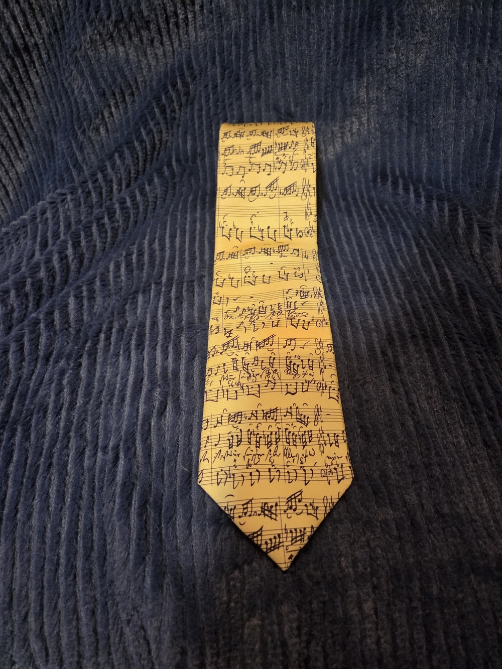 Josh Bach Ivory Music Note Men's Tie